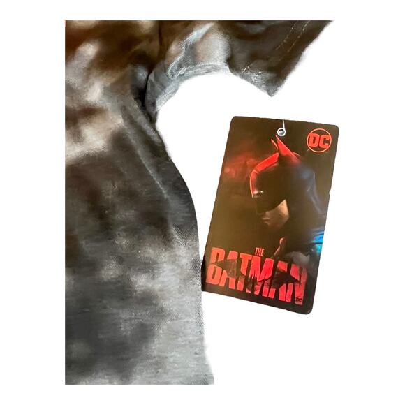 DC Comics BATMAN Graphic T SHIRT MED Men's Women's TEE Black Tie Dye 100% Cotton - Picture 5 of 9